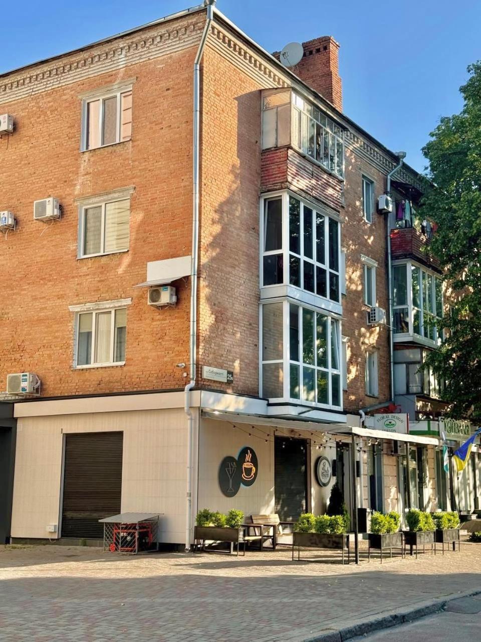 Apartpoltava Елегантна Двокімнатна Студія З Панорамою На Театр Гоголя, Цум, Фіскальний Чек Exteriér fotografie